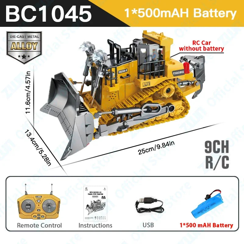 RC Car Children Toys Remote Control Car Toys For Boys Radio Control Excavator Dump Truck Bulldozer Electric Car Kids Toys Gift