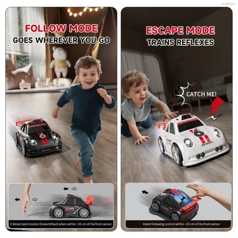 2.4GHz Drift Sensing RC Car Model C6 with HD Camera Demo Follow Escape Mode High Speed Remote Control Racing Toys for Children's