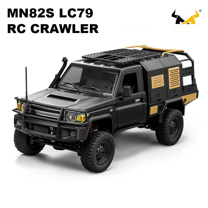 MN82S RC Crawler 1/12 Full Scale LC79 RC Pickup Short Truck 4WD Remote Control Climbing Off-road Car Toys for Boys Adults Gifts