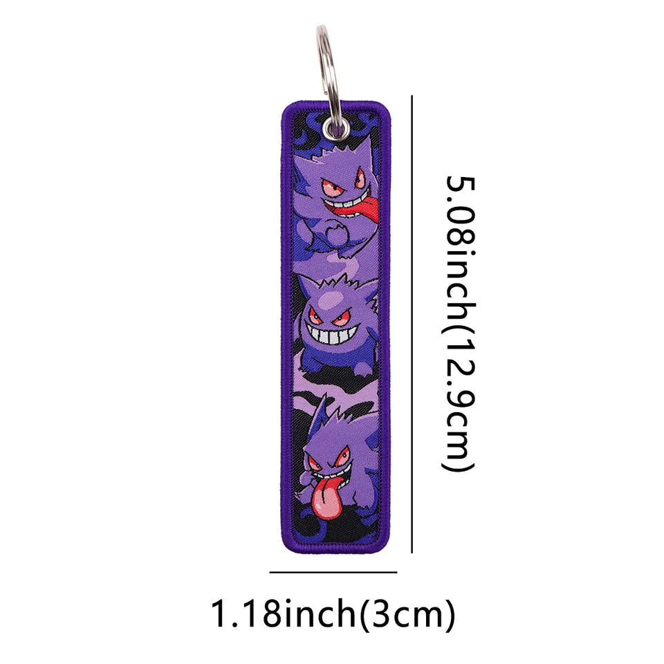 1 PCS Anime Game Monster Key Chain for Motorcycles Key Fobs Holder Men Women Key Tags Key Ring Jewelry Accessories Toys Gifts