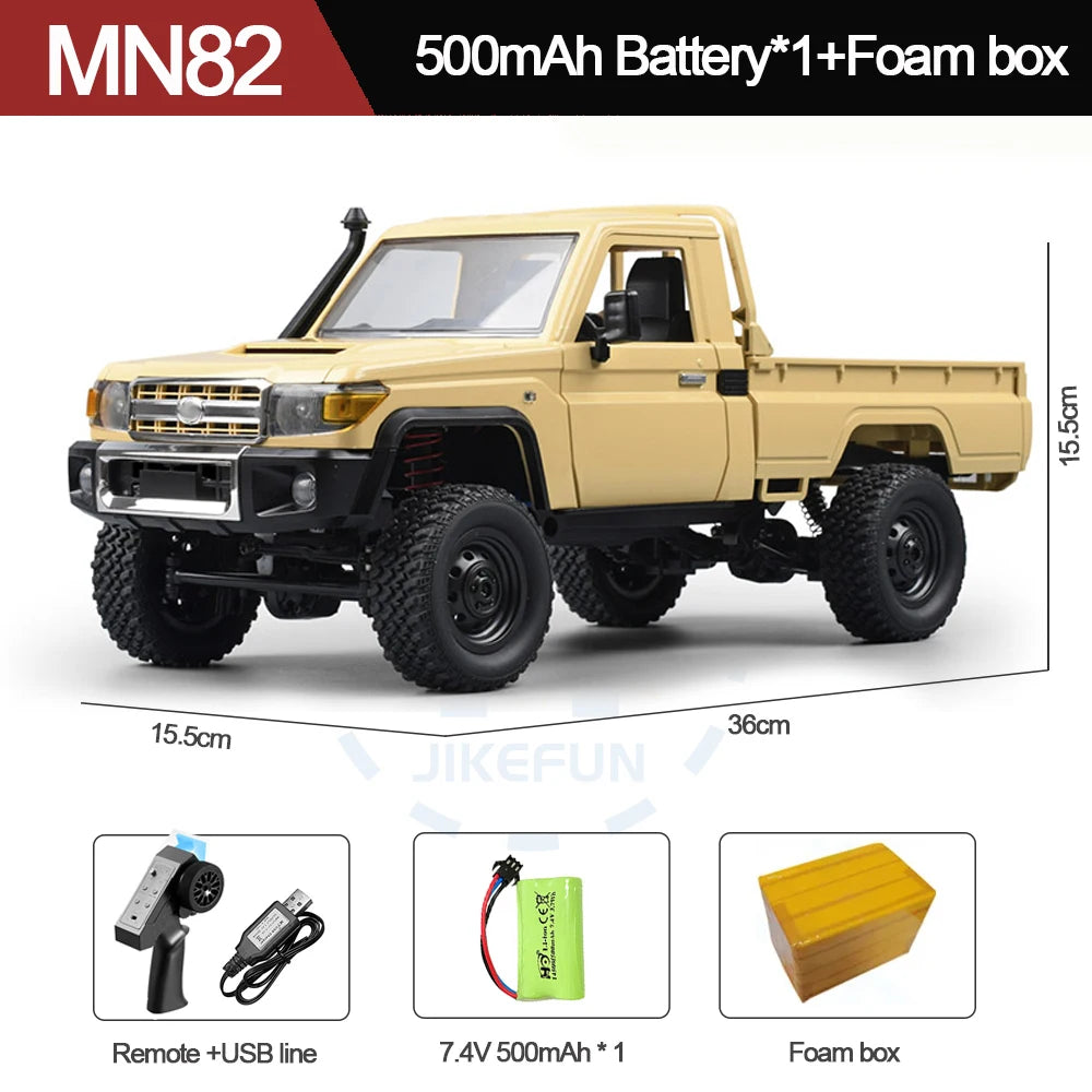 MN82S RC Crawler 1/12 Full Scale LC79 RC Pickup Short Truck 4WD Remote Control Climbing Off-road Car Toys for Boys Adults Gifts
