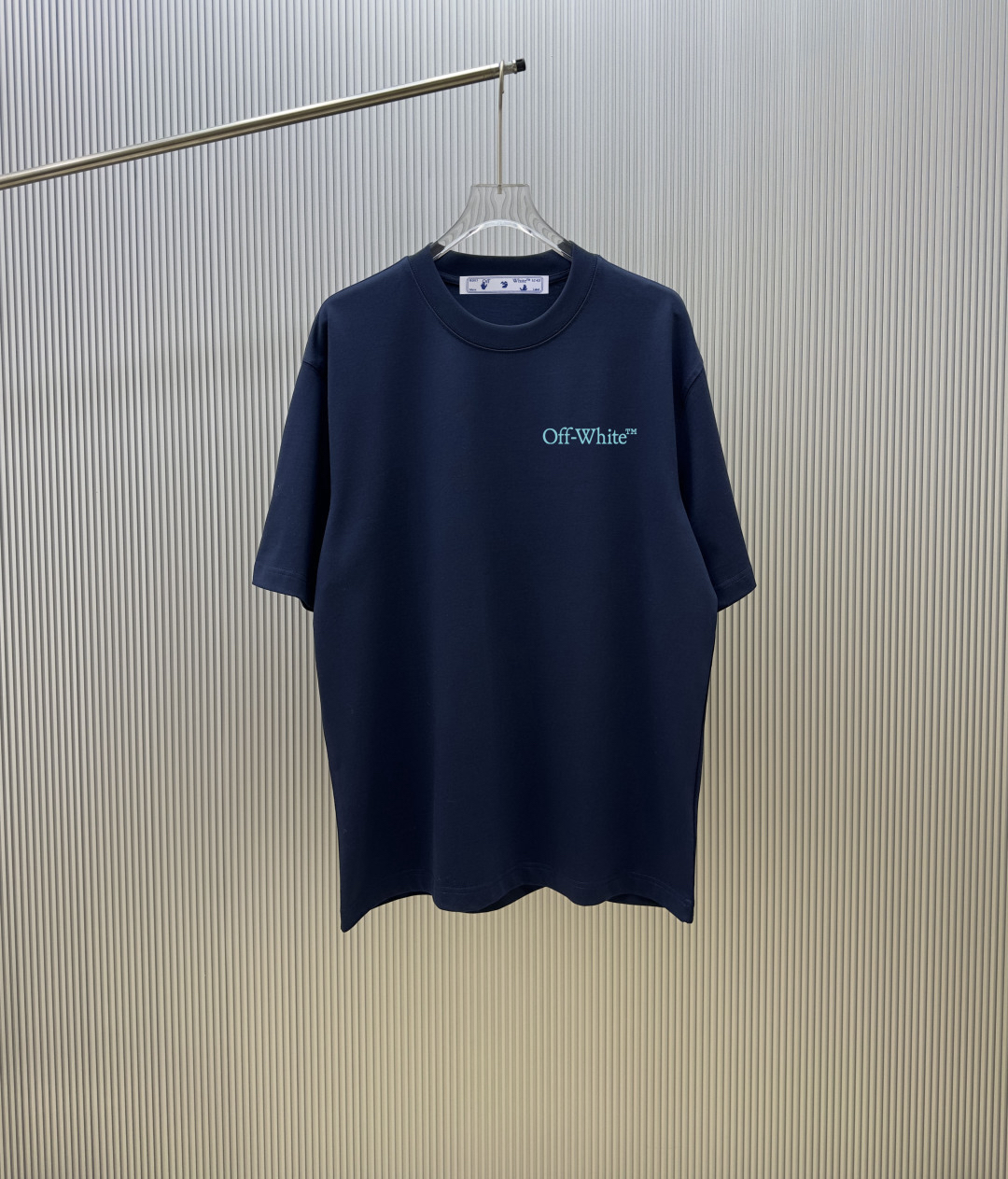 Off-White Diagonal Arrow Embroidered Heavyweight Crewneck T-Shirt