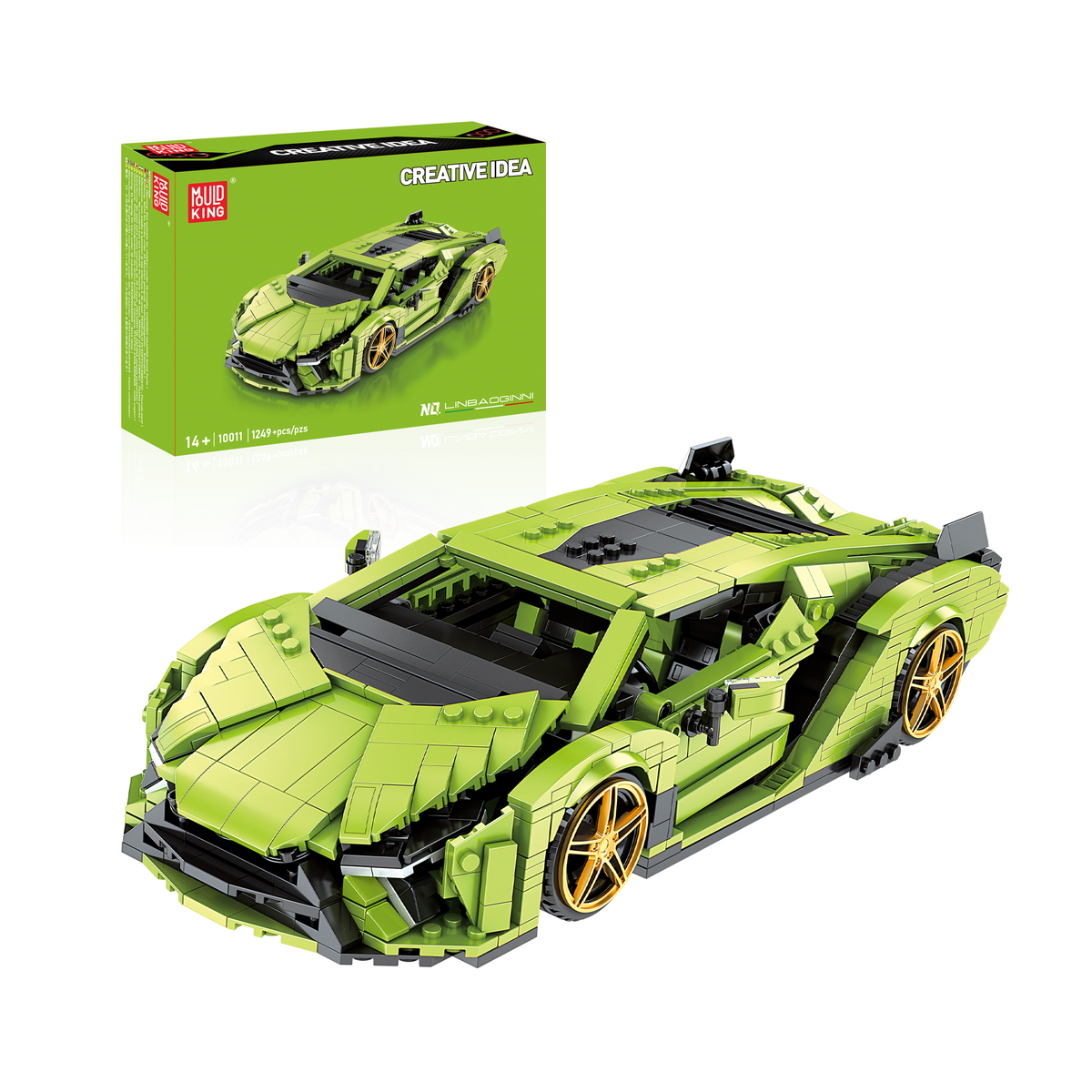 Mould King 10011 Italian Bull SAI Sports Car Model Building Set | 1,168 PCS