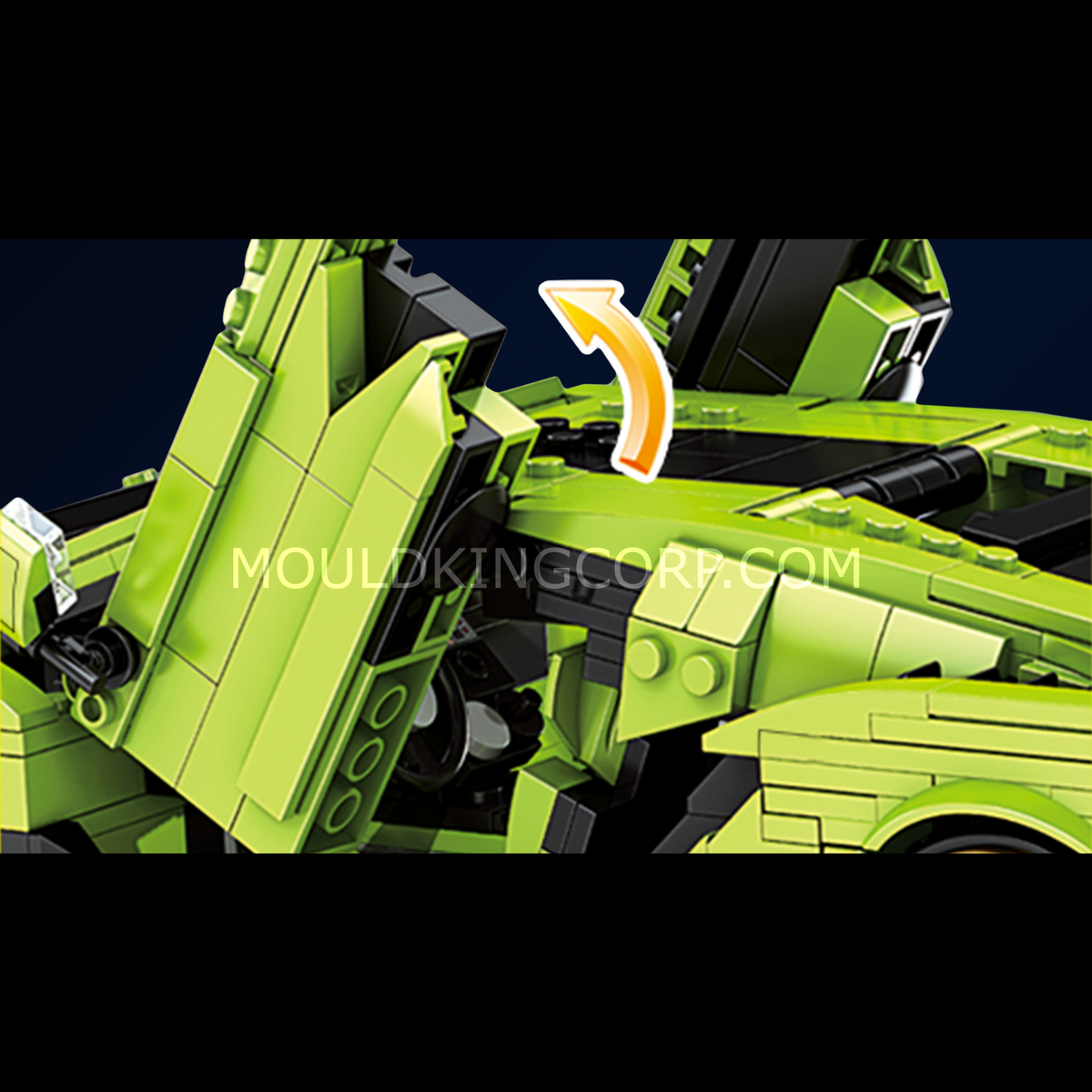 Mould King 10011 Italian Bull SAI Sports Car Model Building Set | 1,168 PCS