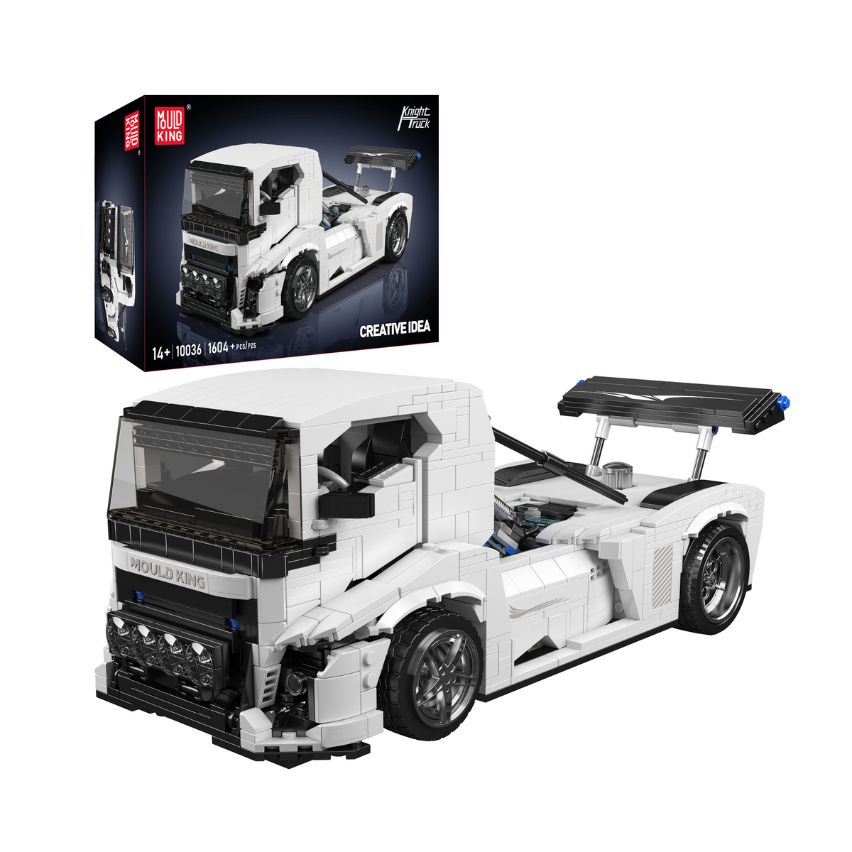 Mould King 10036 Racing Truck Model Building Set | 1,604 Pcs