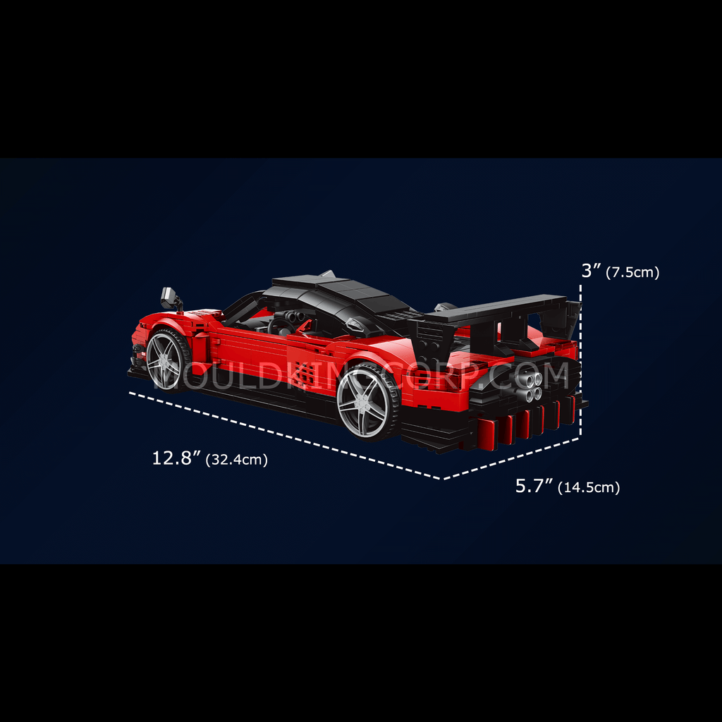 MOULD KING 10041 Zonda R Sports Car Model Building Set | 1,278 PCS