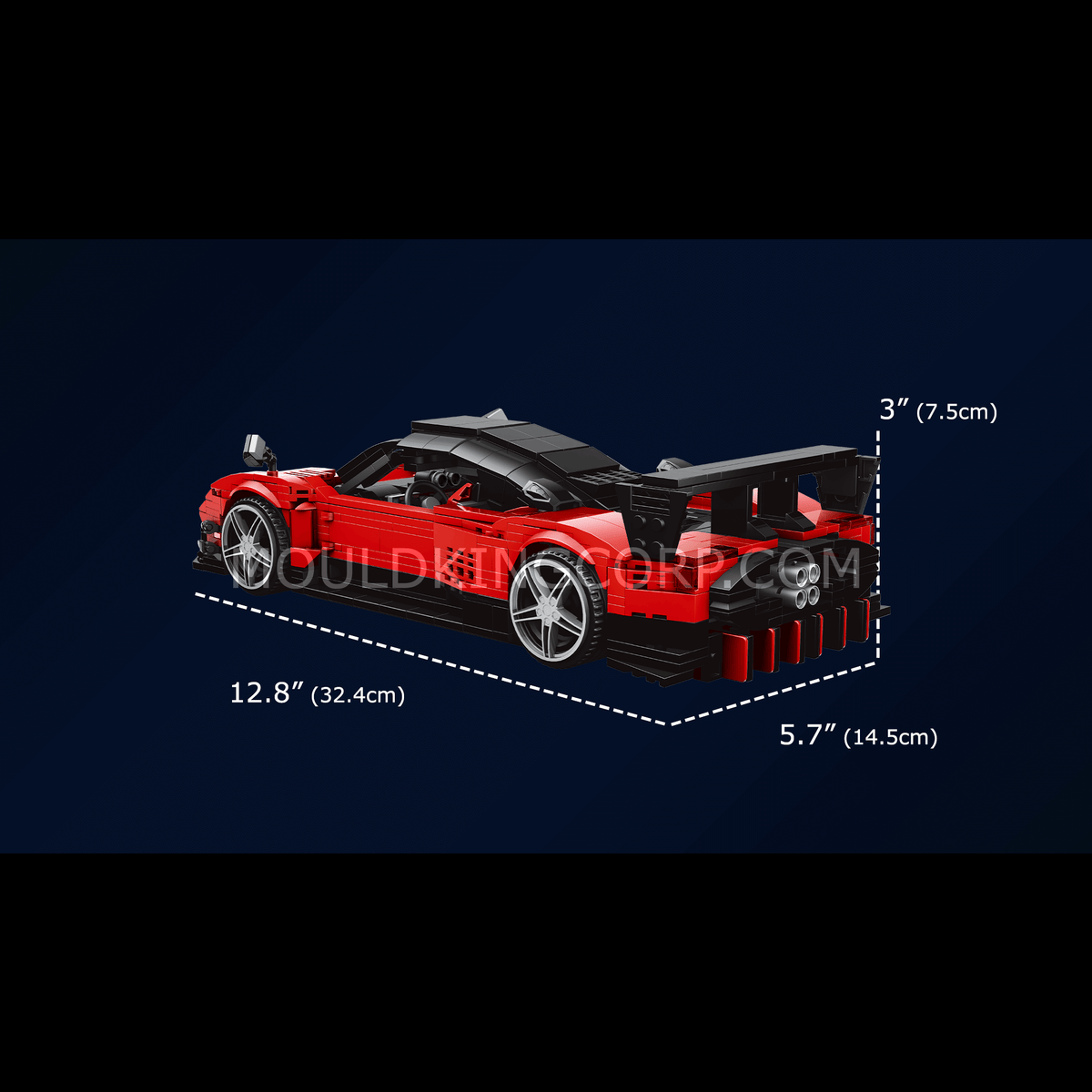 MOULD KING 10041 Zonda R Sports Car Model Building Set | 1,278 PCS