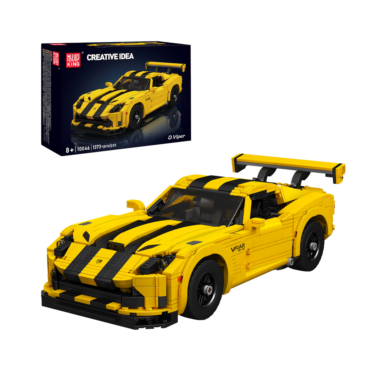 Mould King 10046S D. Viper Sports Car Building Set | 1,373 Pcs