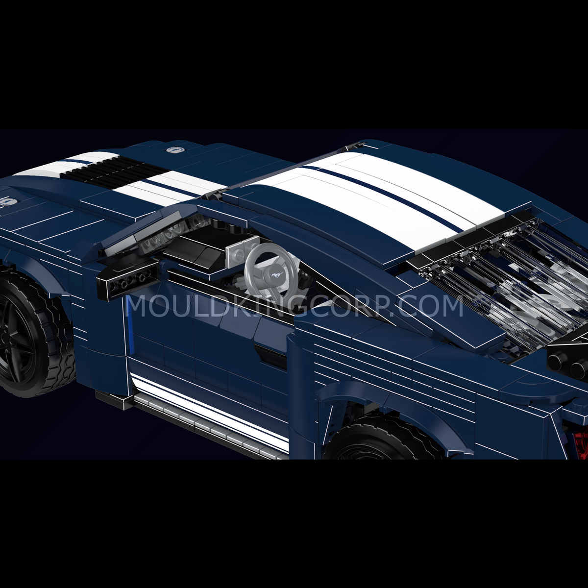 Mould King 10208 Creative GT500 Sports Car Building Set | 1,556 Pcs