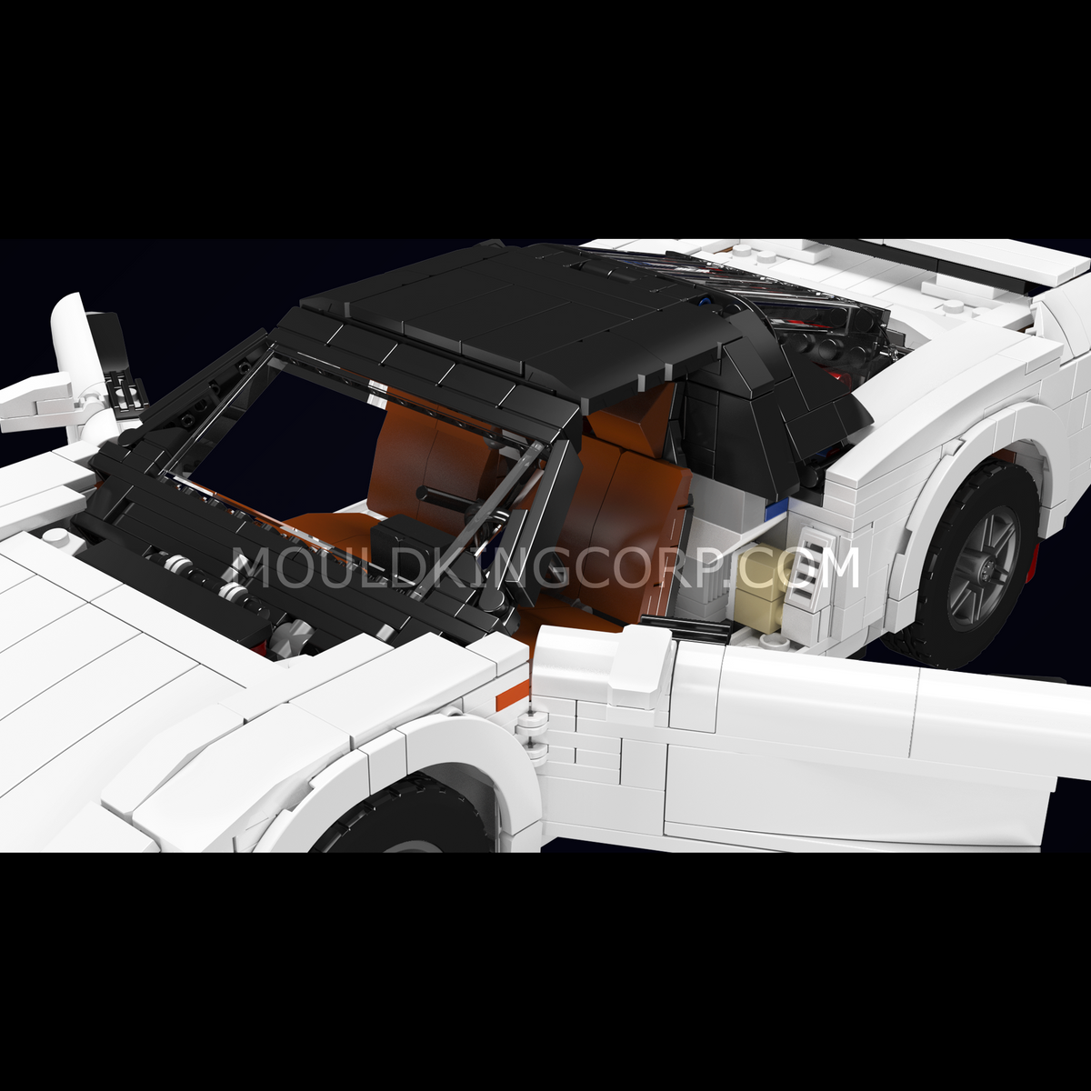 Mould King 10271 Japan 90s Mid-Engine Sports Car Building Set | 1,300 Pcs