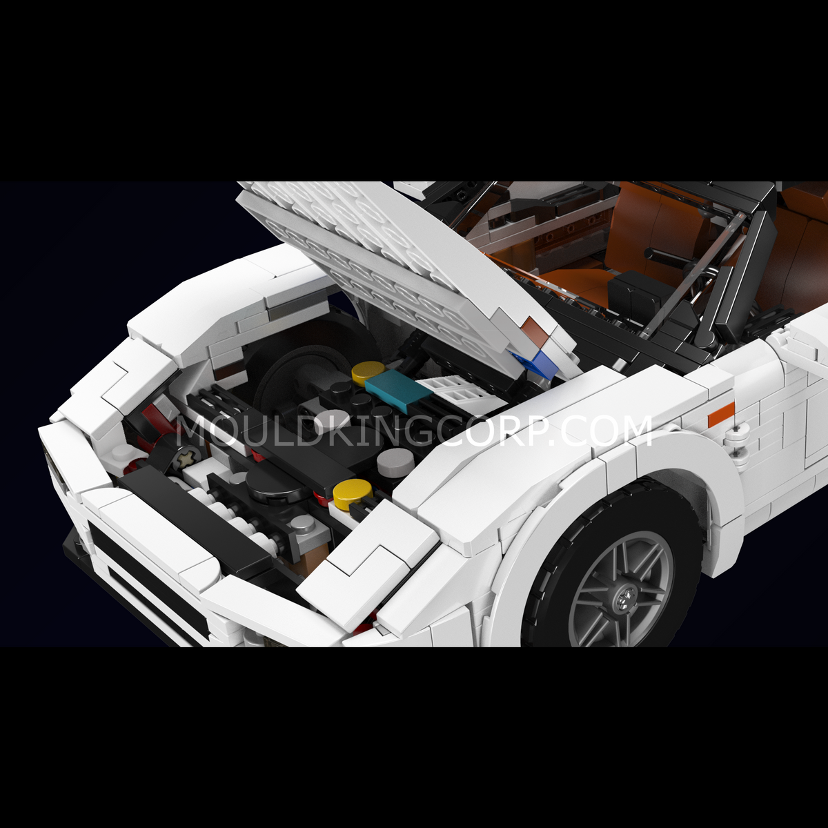 Mould King 10271 Japan 90s Mid-Engine Sports Car Building Set | 1,300 Pcs