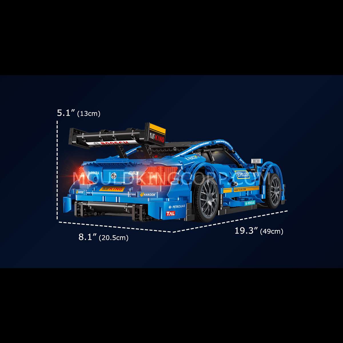 Mould King 13073 C63 DTM Racing Car Remote Controlled Model Building Set | 1,989 PCS