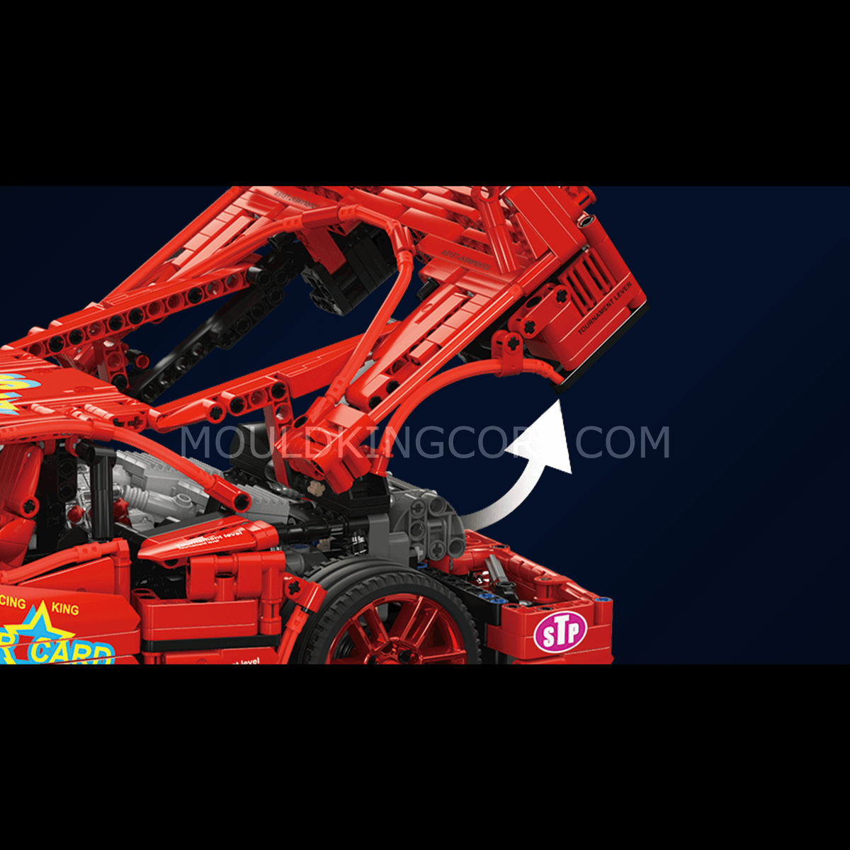Mould King 13095 F40 Limited Edition Race Car Remote Controlled Building Kit | 2,688 PCS