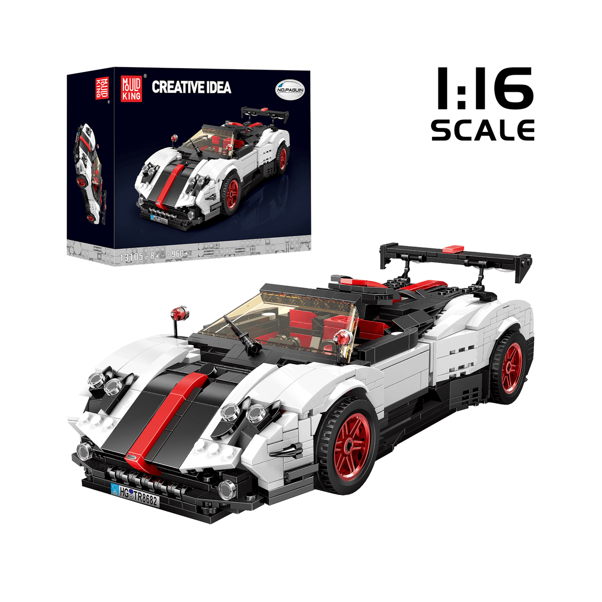 MOULD KING 13105 Zonda Sports Car Building Set | 960 PCS