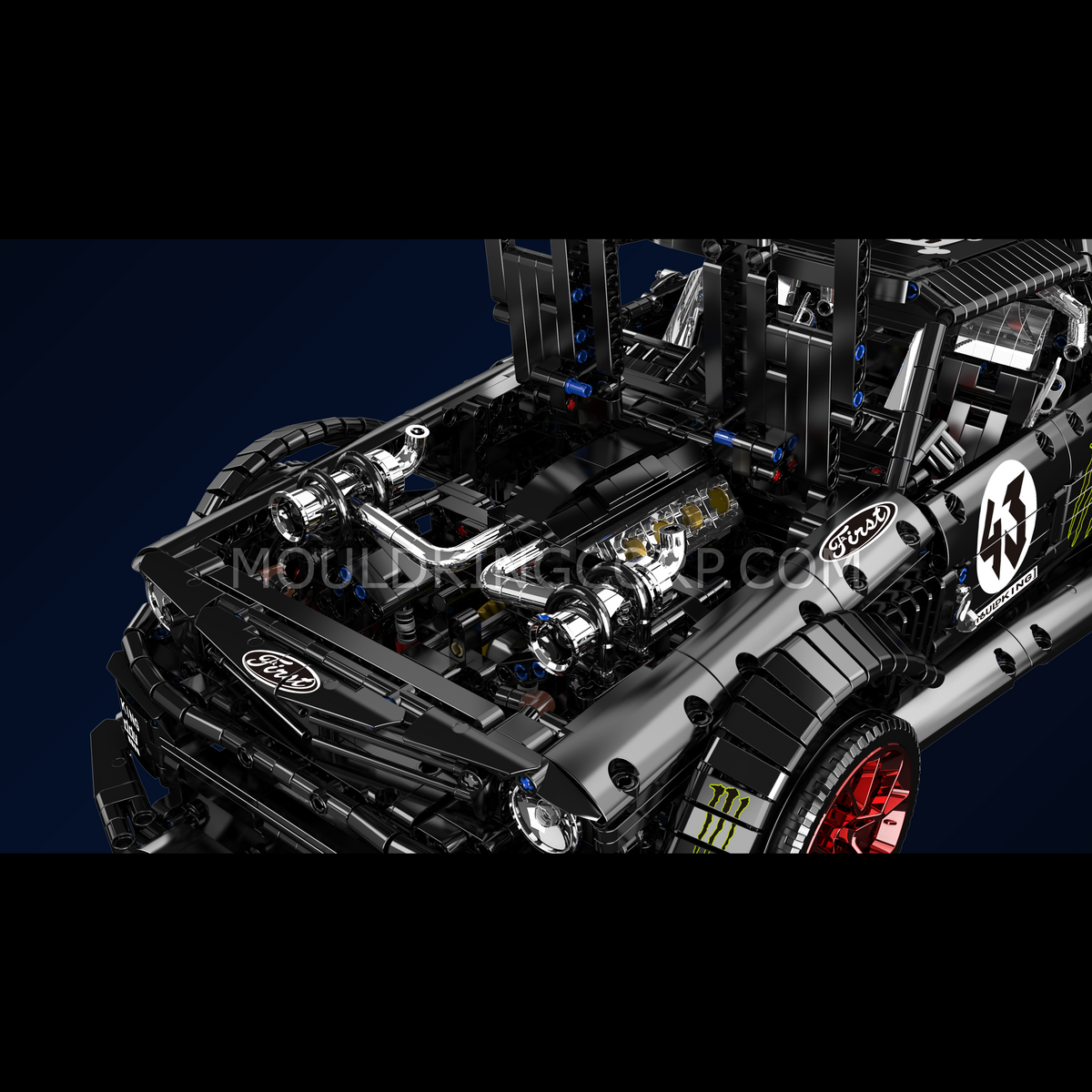 Mould King 13108S Mustang 1,400BHP Remote Controlled Sports Car Model Building Set | 3,201