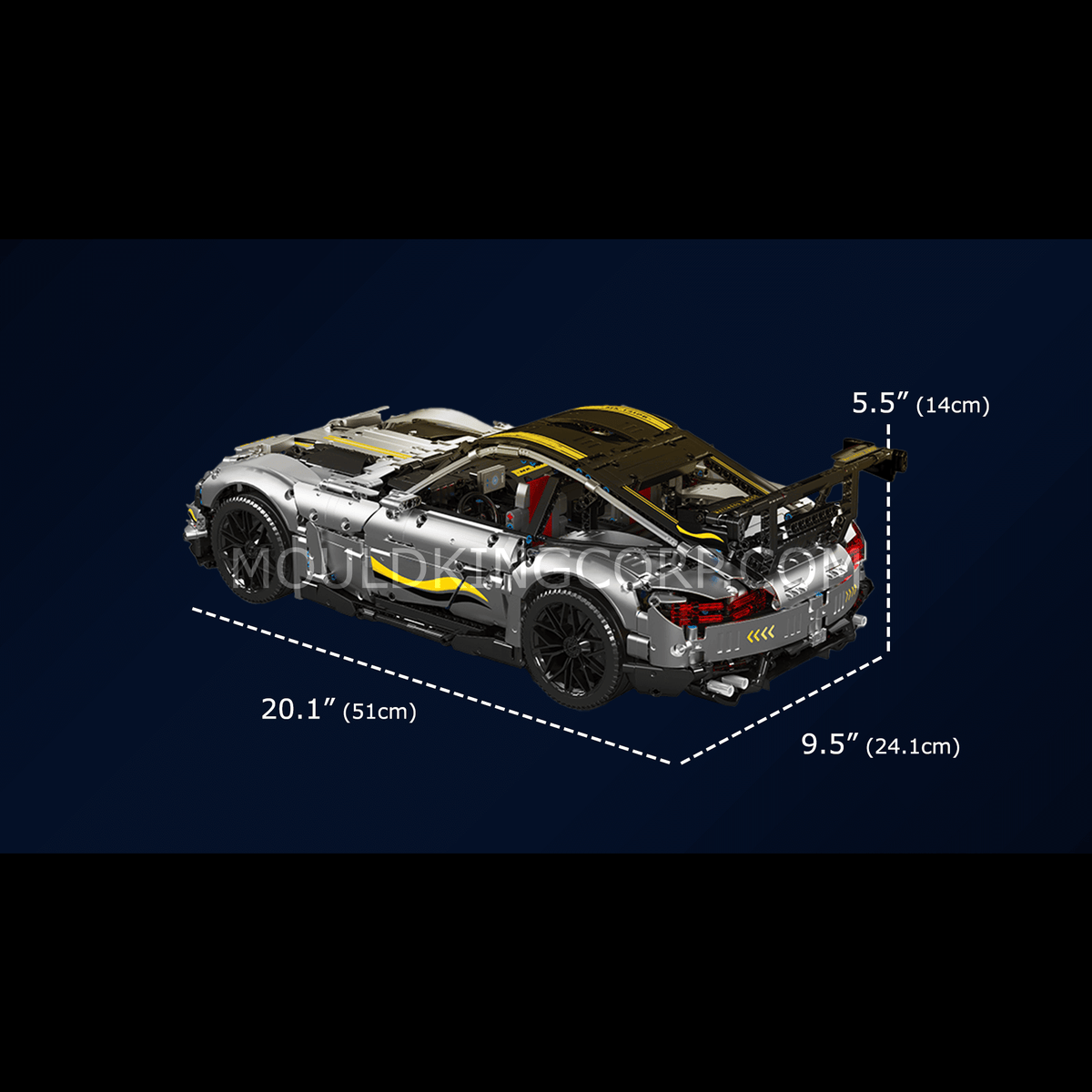 Mould King 13126 AMG GT Remote Controlled Sports Car | 2,872 PCS