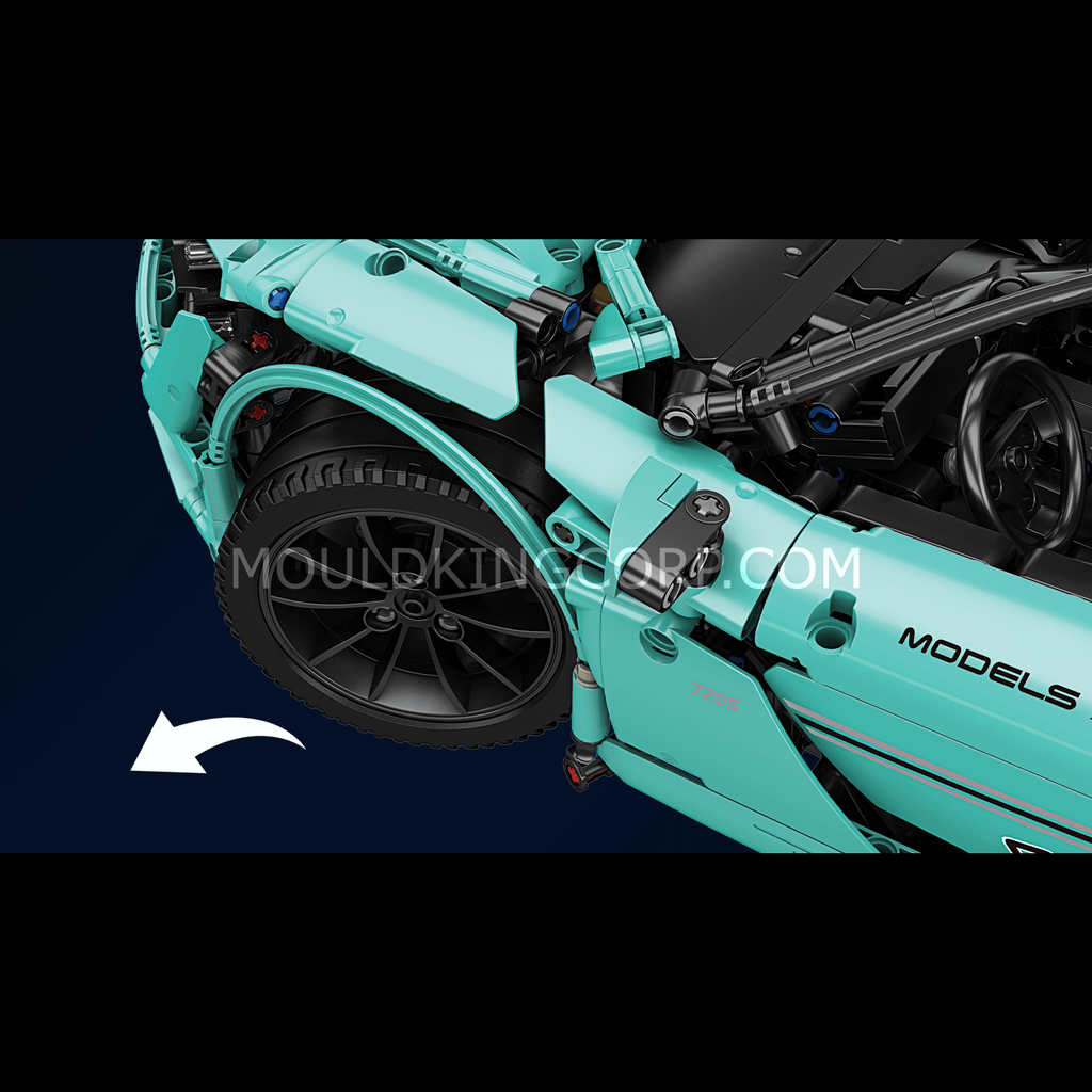 Mould King 13167 720S Tiffany Sports Car Remote Controlled Building Set | 3,188 PCS