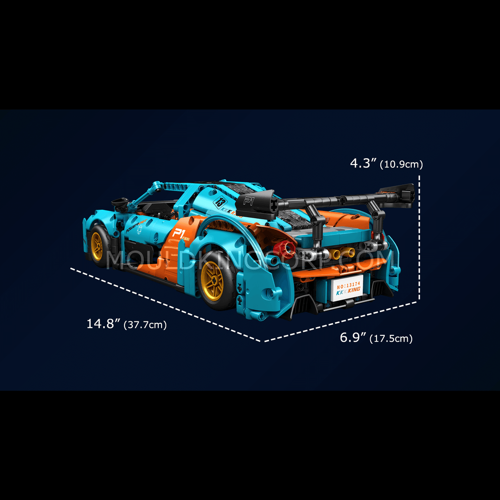 Mould King 13174 P1-GTR Sports Car Model Building Set | 936 PCS
