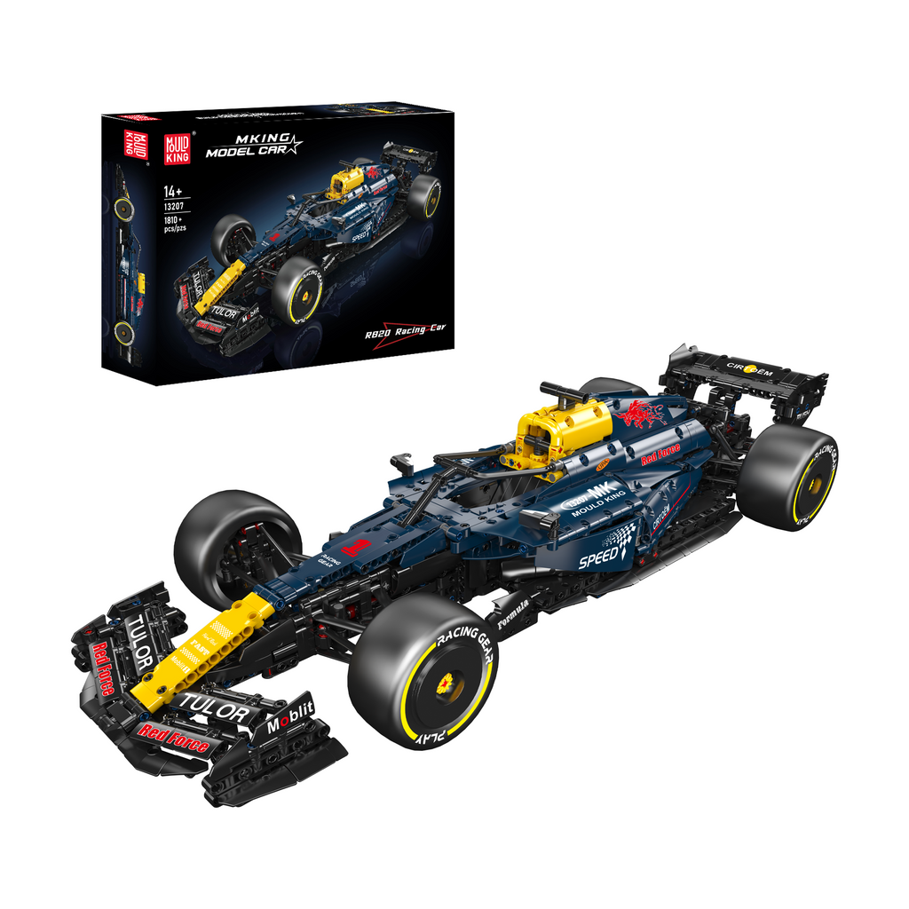 Mould King 13207 1:8 Scale RB20 Racing Car Model Building Set | 1,810 Pcs