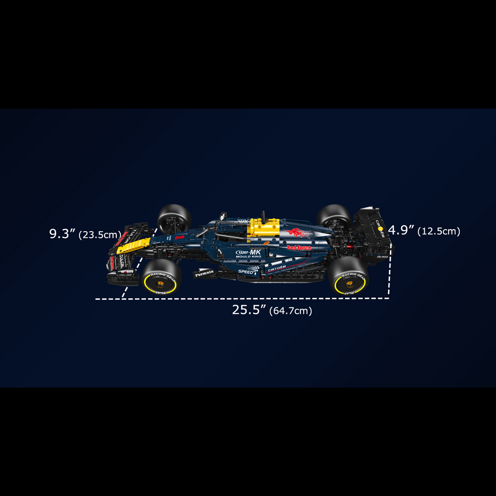 Mould King 13207 1:8 Scale RB20 Racing Car Model Building Set | 1,810 Pcs