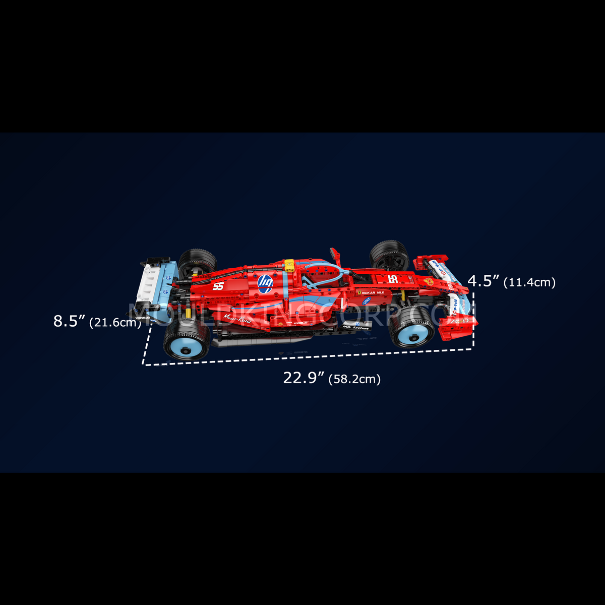 Mould King 13209 SF-24 Racing Car Model Building Set | 1,401 Pcs